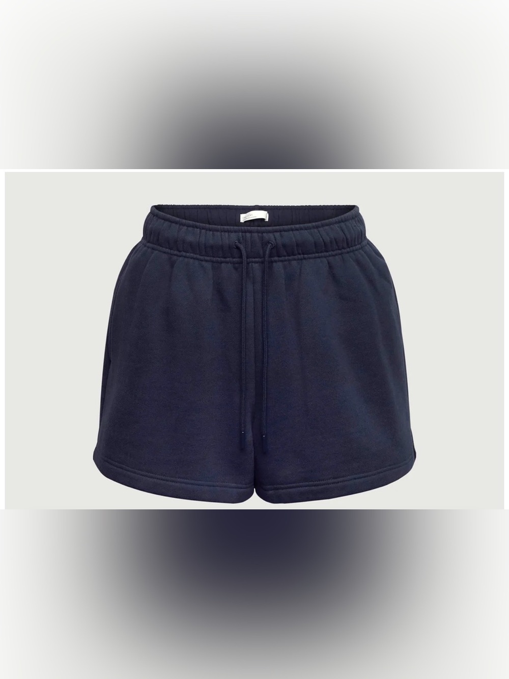 OAK + FORT Navy Elastic Waist Athletic Shorts